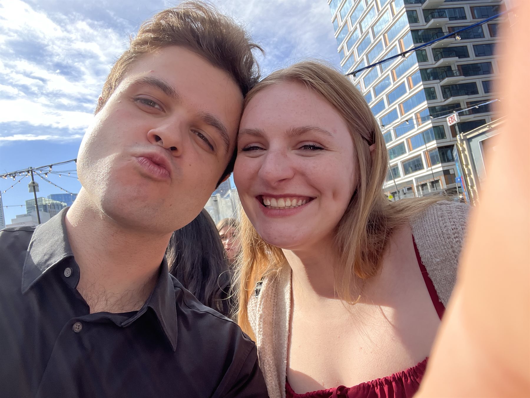 A silly selfie of the two of us